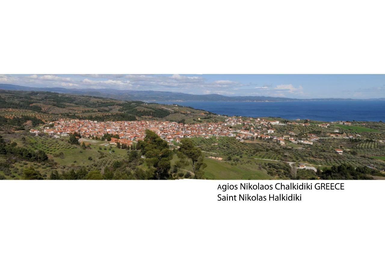 Athos View Villa By The Sea ออร์โมส ปานากีอาส ภายนอก รูปภาพ