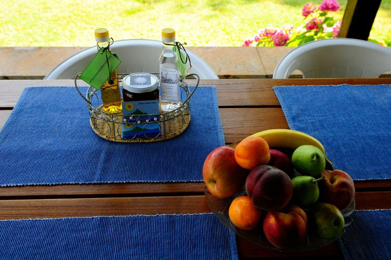 Athos View Villa By The Sea ออร์โมส ปานากีอาส ภายนอก รูปภาพ